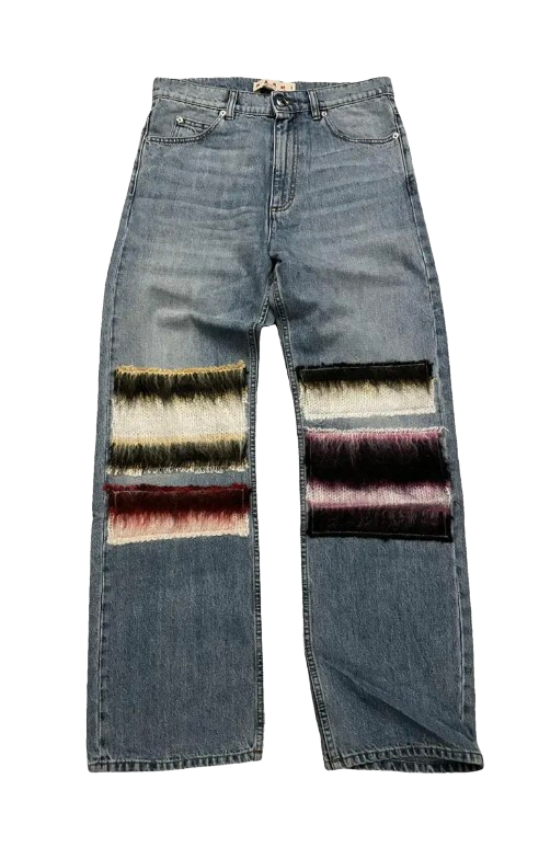 Marni Mohair Patch Jeans