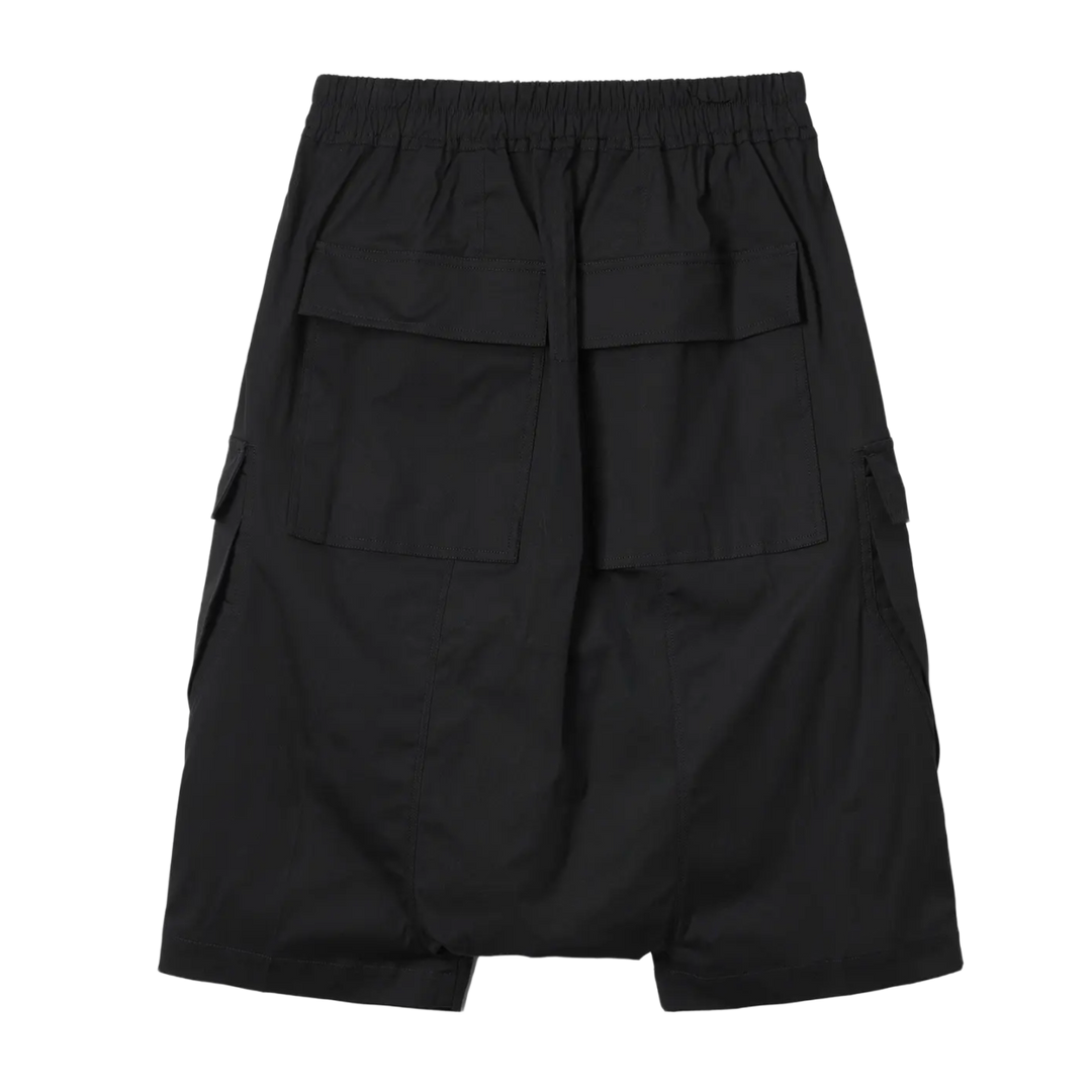 Rick Owens DRKSHDW 'Black' Polyester Cargo Pod Shorts