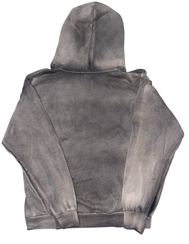 Bossi 'Blue Chopper' Rhinestone Black Zip Up Hoodie