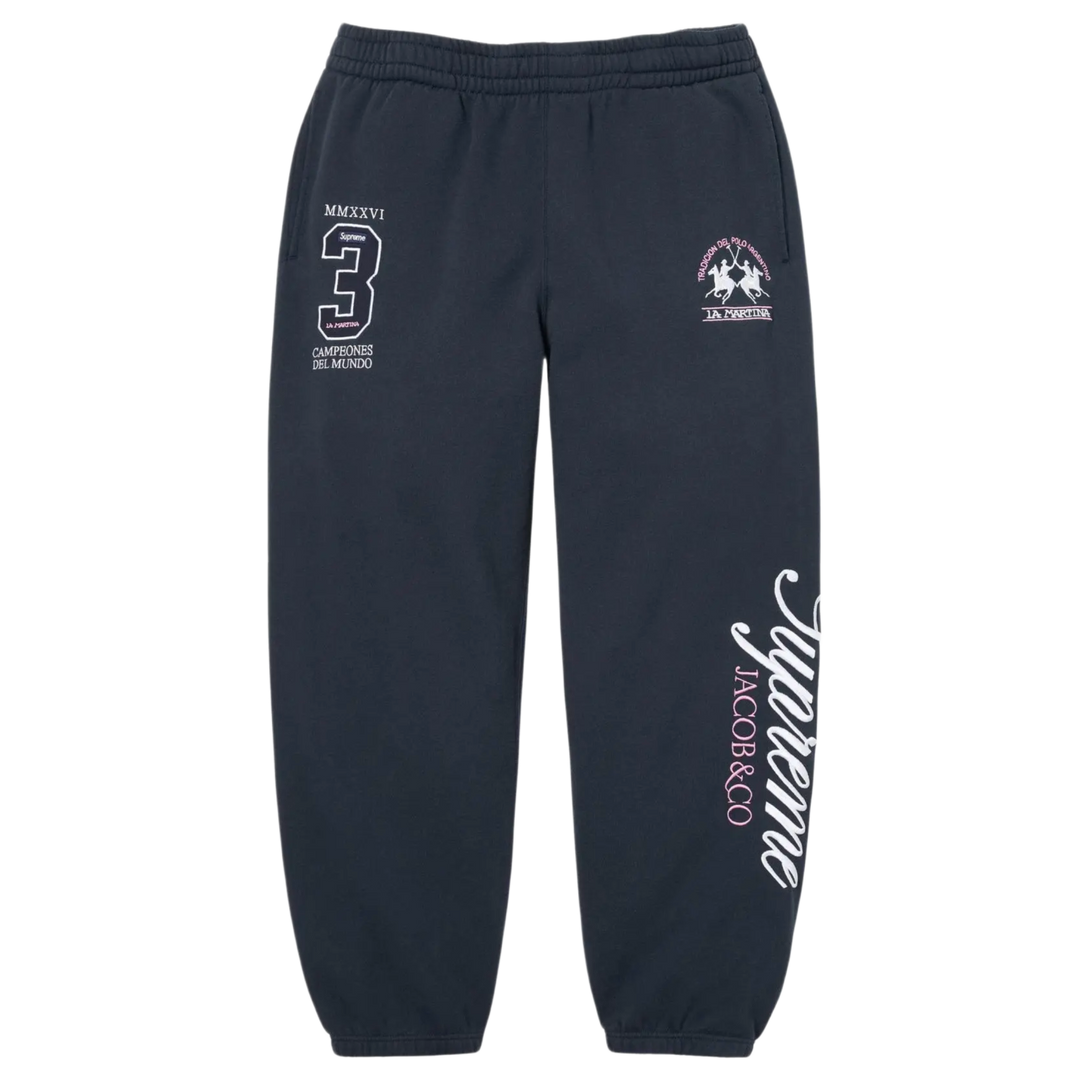 Supreme 'Navy Blue' La Martina Sweatpants