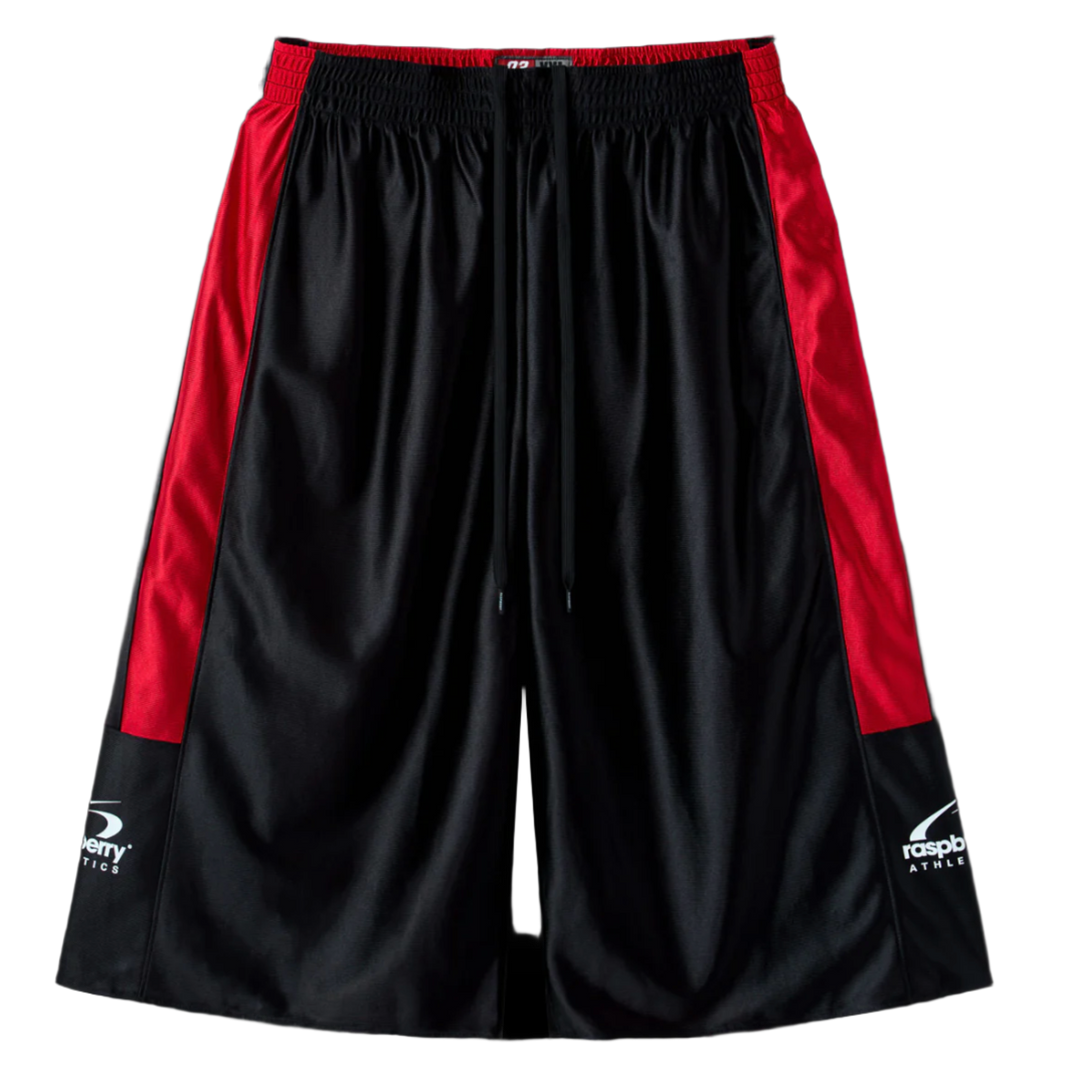 Gold+Vintage Raspberry Hills 'TJ Ford' B-Ball Shorts
