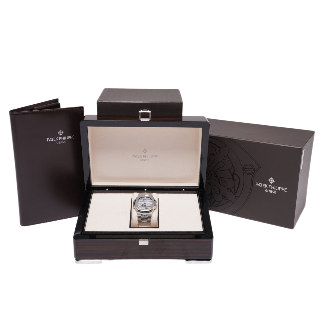Patek Philippe Nautilus 'Moon Phases' Stainless Steel Blue Dial Watch 2024 5712/1A-001