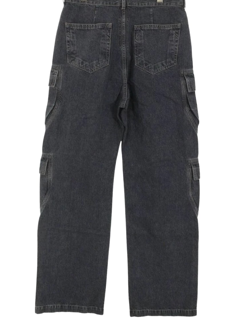 Rick Owens DRKSHDW 'Washed Grey' Double Cargo Jeans