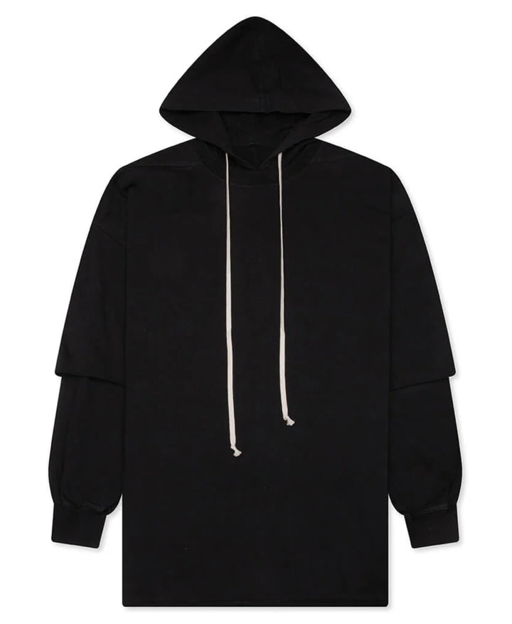 Rick Owens DRKSHDW Tommy Hustler Hoodie Black