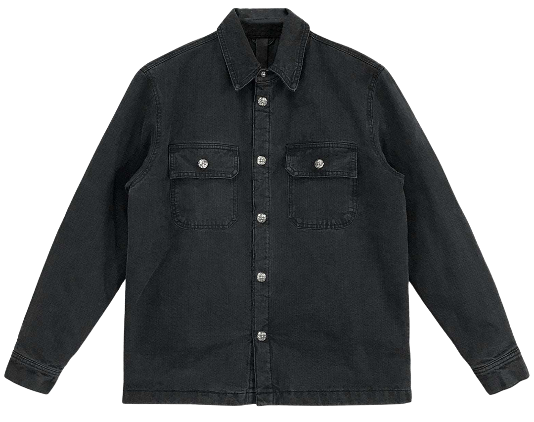 Chrome Hearts 'Black' Work Dog Button Shirt Jacket