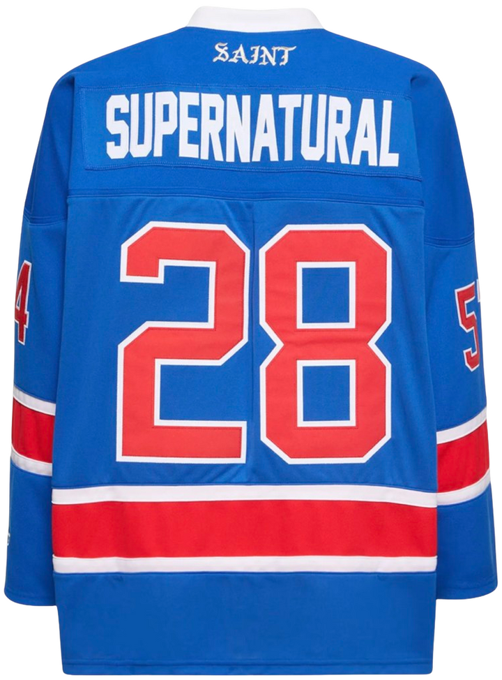 Saint Michael 'Supernatural' Blue Hockey Jersey