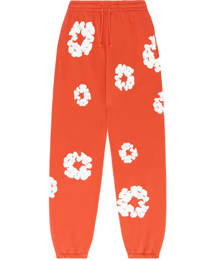 Denim Tears "The Cotton Wreath" Orange Sweatpant Set