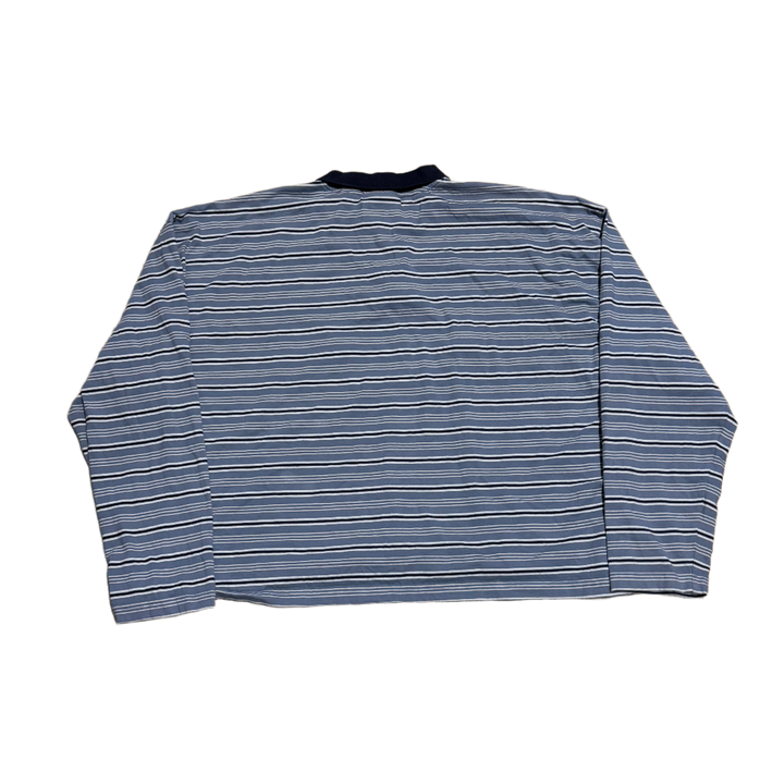 Gold+Vintage Gallery Raspberry Hills 'Air' Blue Longsleeve Polo