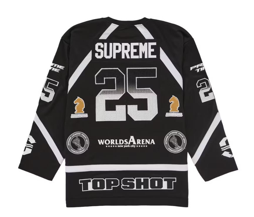 Supreme Rhinestone 'Black' Hockey Jersey