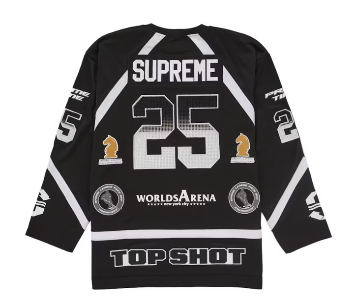 Supreme Rhinestone 'Black' Hockey Jersey