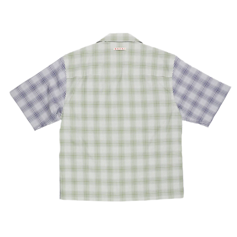 Marni 'Blue and Green' Checkered Button-Up Shirt