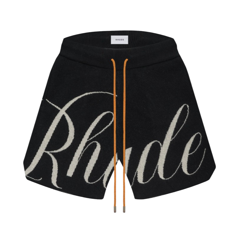 Rhude Black 'Knit' Shorts