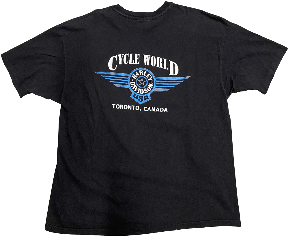 Harley Davidson 'Cycle World' Vintage Tee