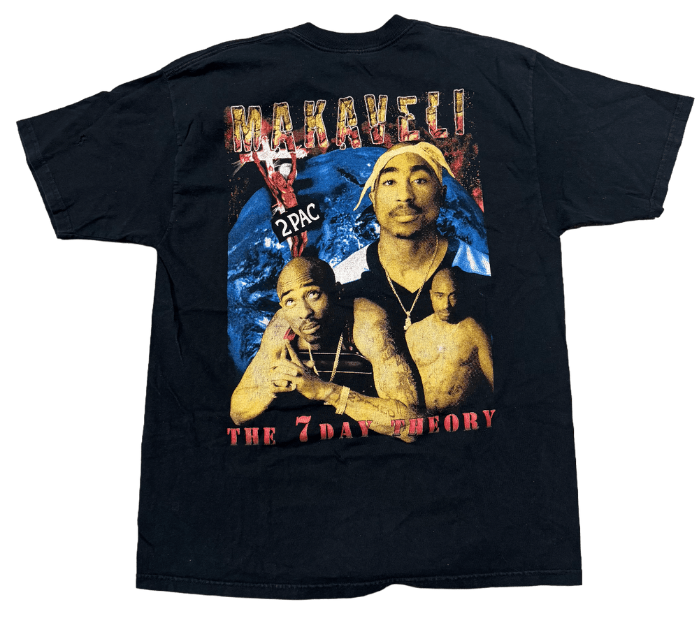 Not Applicable 'Tupac Life of an Outlaw' Vintage Black Tee