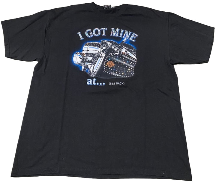 Harley Davidson 'I Got Mine At...' Rhinestone Vintage Tee