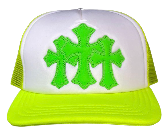 Chrome Hearts 'Neon Green' Cemetery Trucker Hat