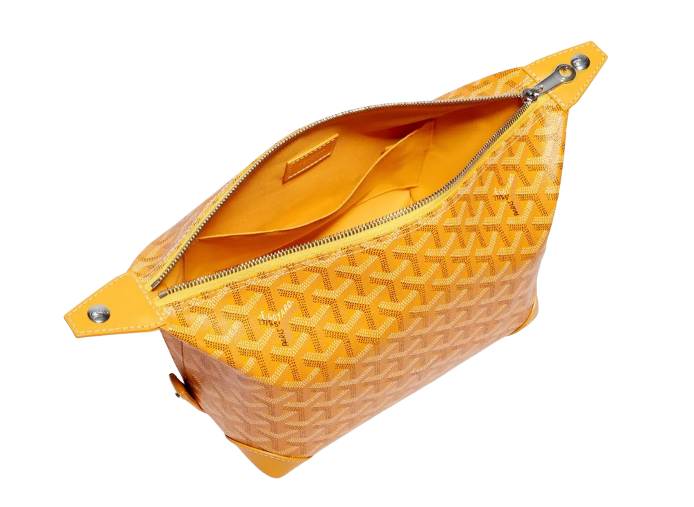 Goyard 'Yellow Boeing 25' Toiletry Bag