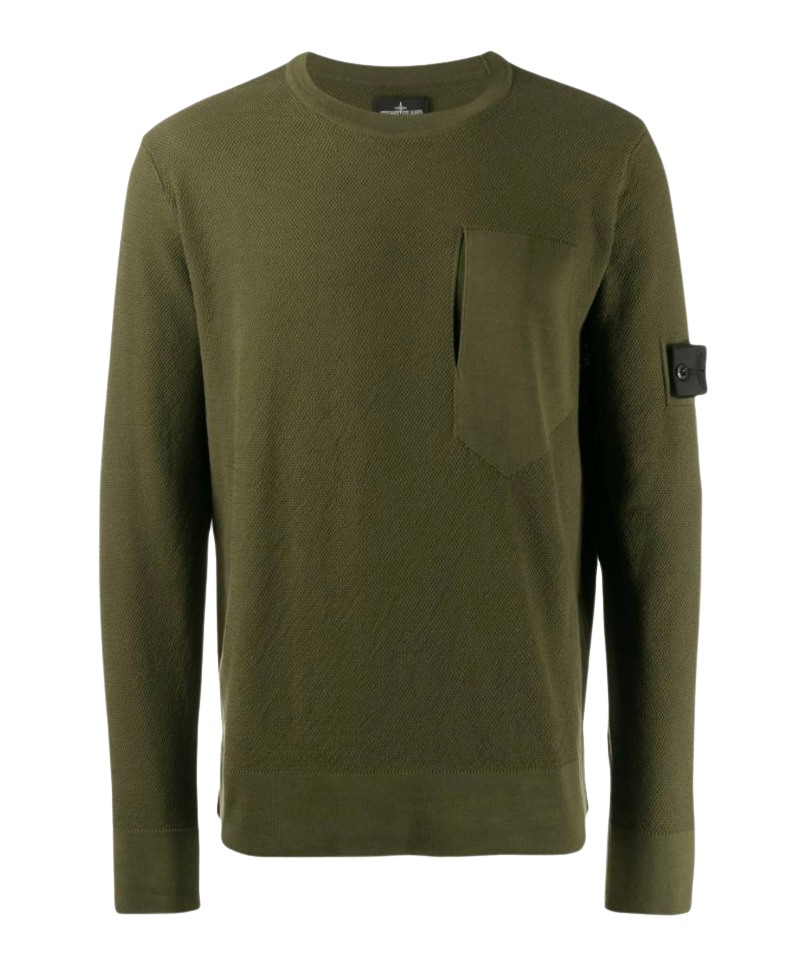 Stone Island Shadow Project Knitted Green Crewneck