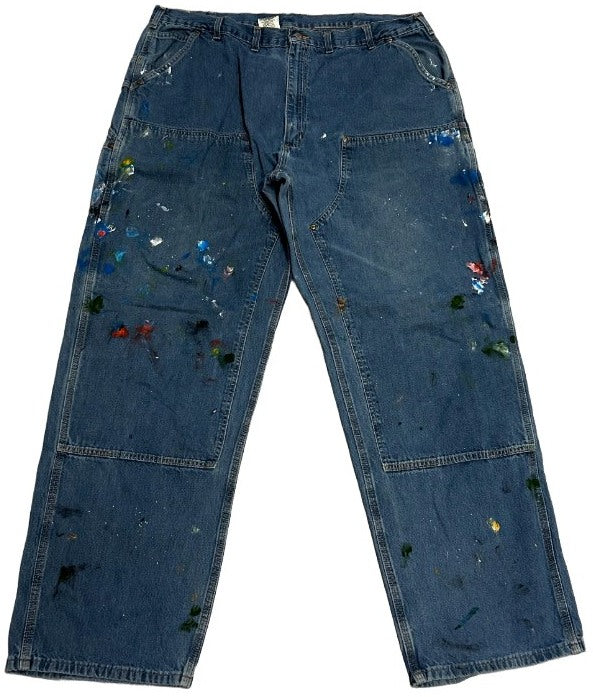Carhartt 'Painted Denim' Double Knee Vintage Work Pants