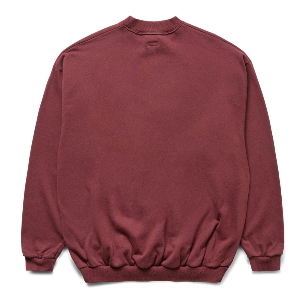 Kapital 'Big Kountry' Jersey Burgundy Crewneck