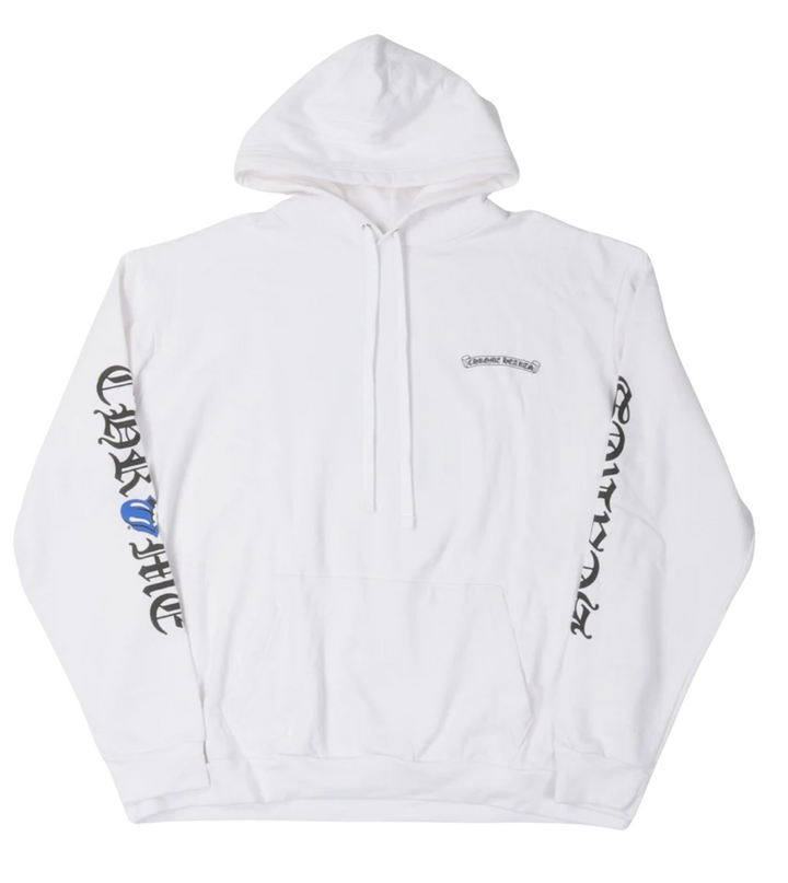 Chrome Hearts 'Rolling Stones' White/Blue Hoodie