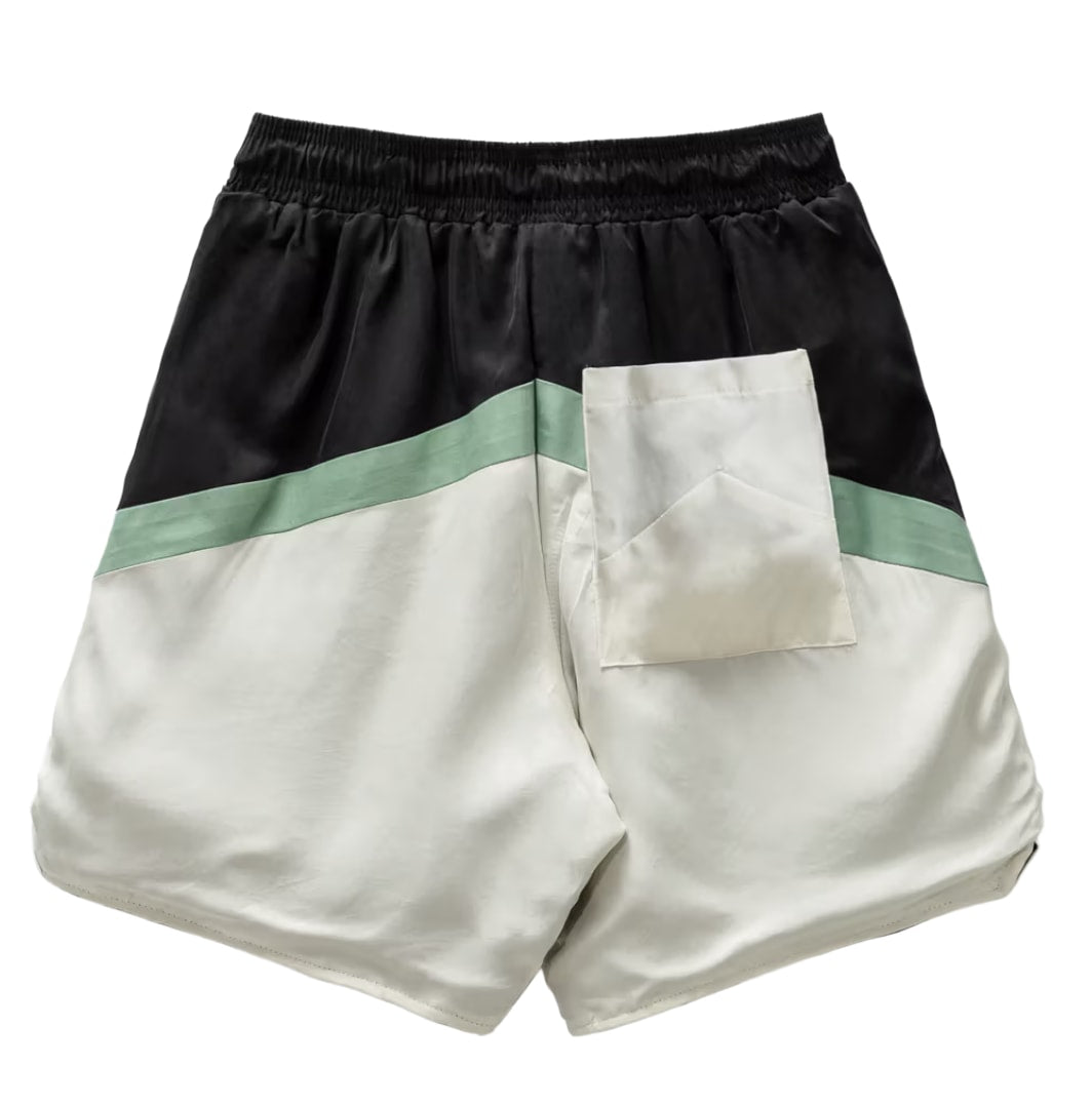 Rhude 'Black and Green' Awakening Shorts