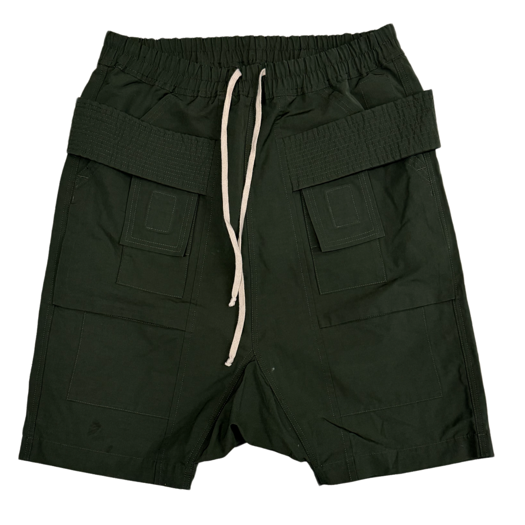 Rick Owens 'Forest Green' Cargo Pod Shorts – Showroom LA