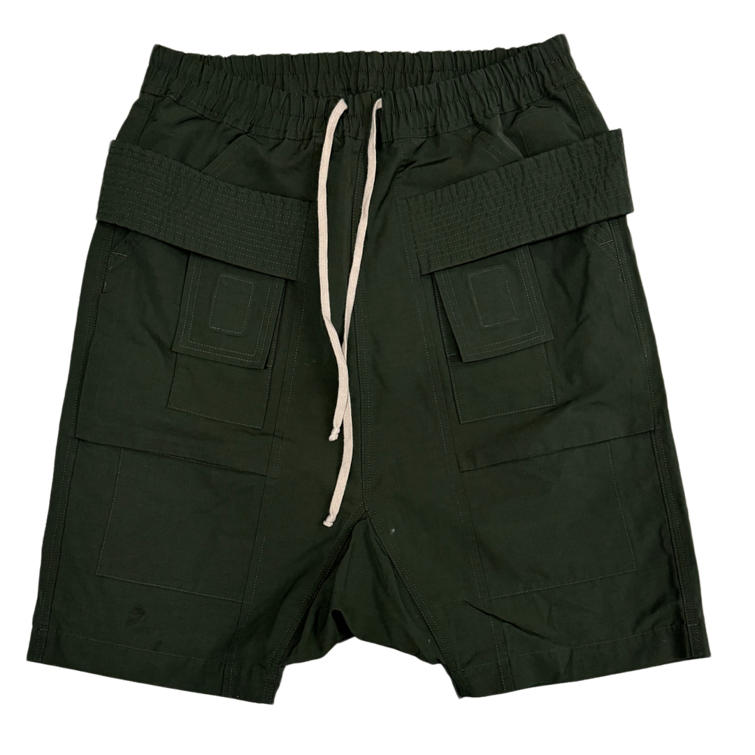 Rick Owens 'Forest Green' Cargo Pod Shorts