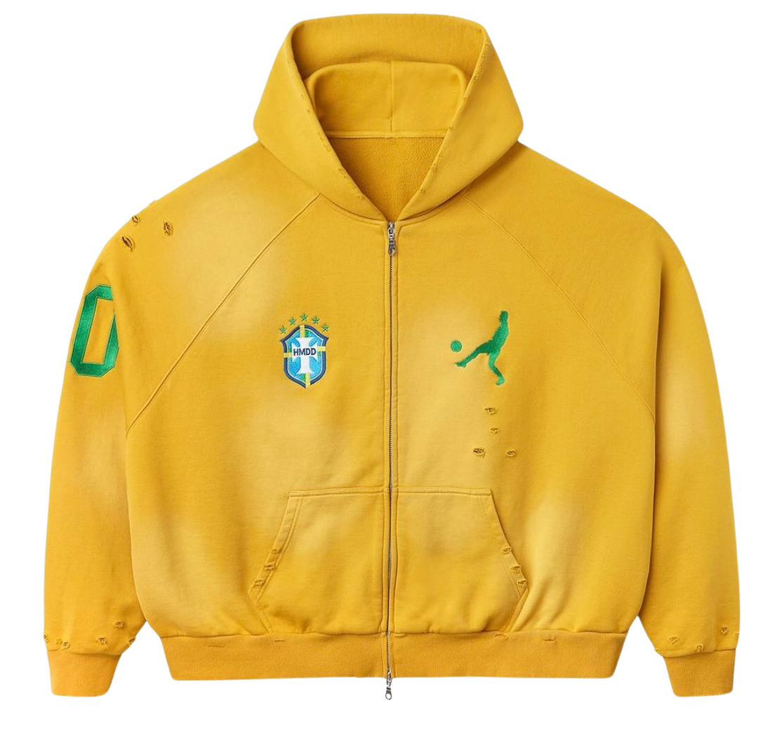 Happy Memories Don't Die HMDD 'Brazil' Zip Up Hoodie