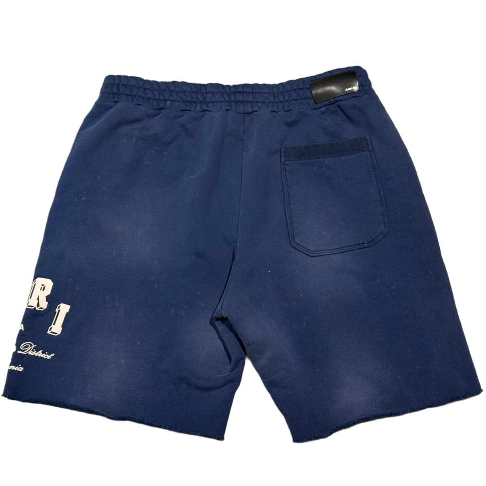 Amiri 'Blue & White' Collegiate Logo Sweat Shorts