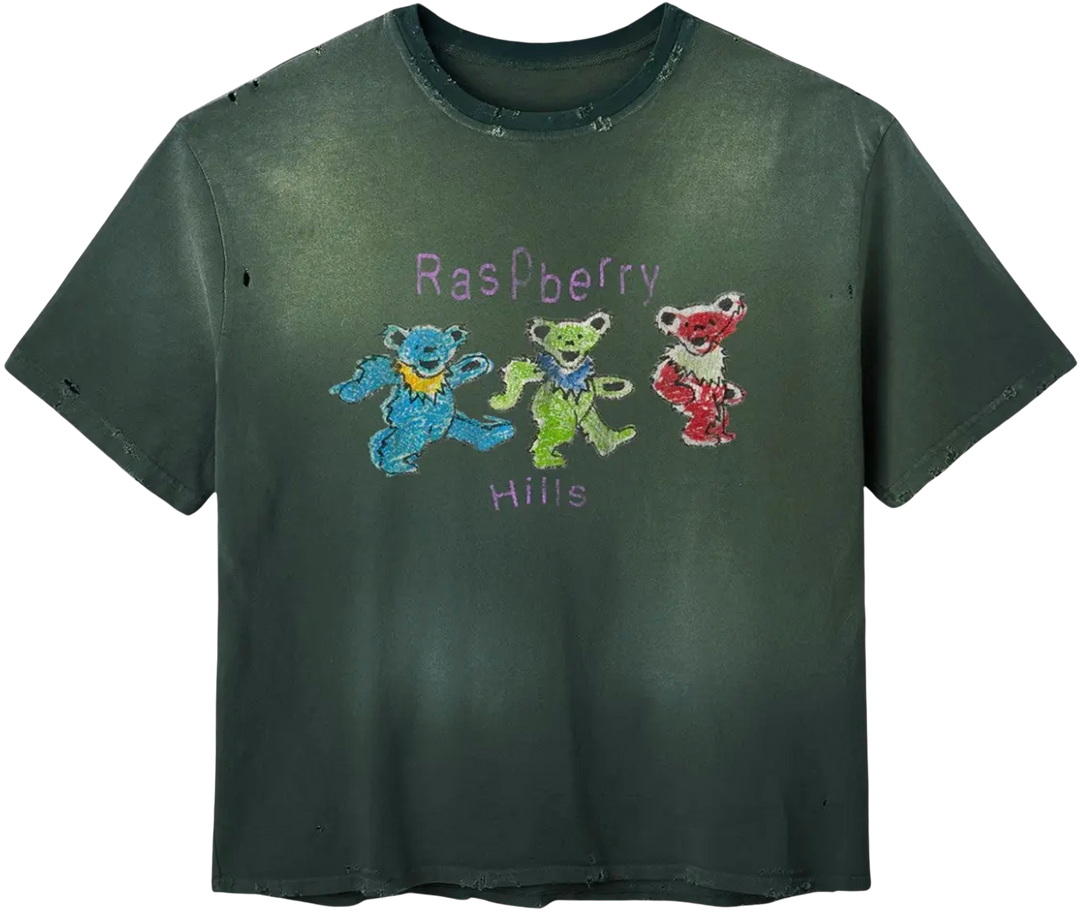 Gold+Vintage Gallery Raspberry Hills 'Grateful Berry' Green Tee