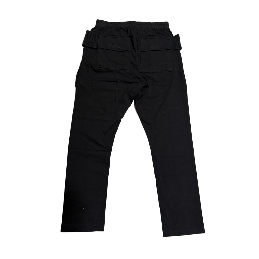 Rick Owens DRSHDW 'Black' Creatch Cargo Drawstring Pants