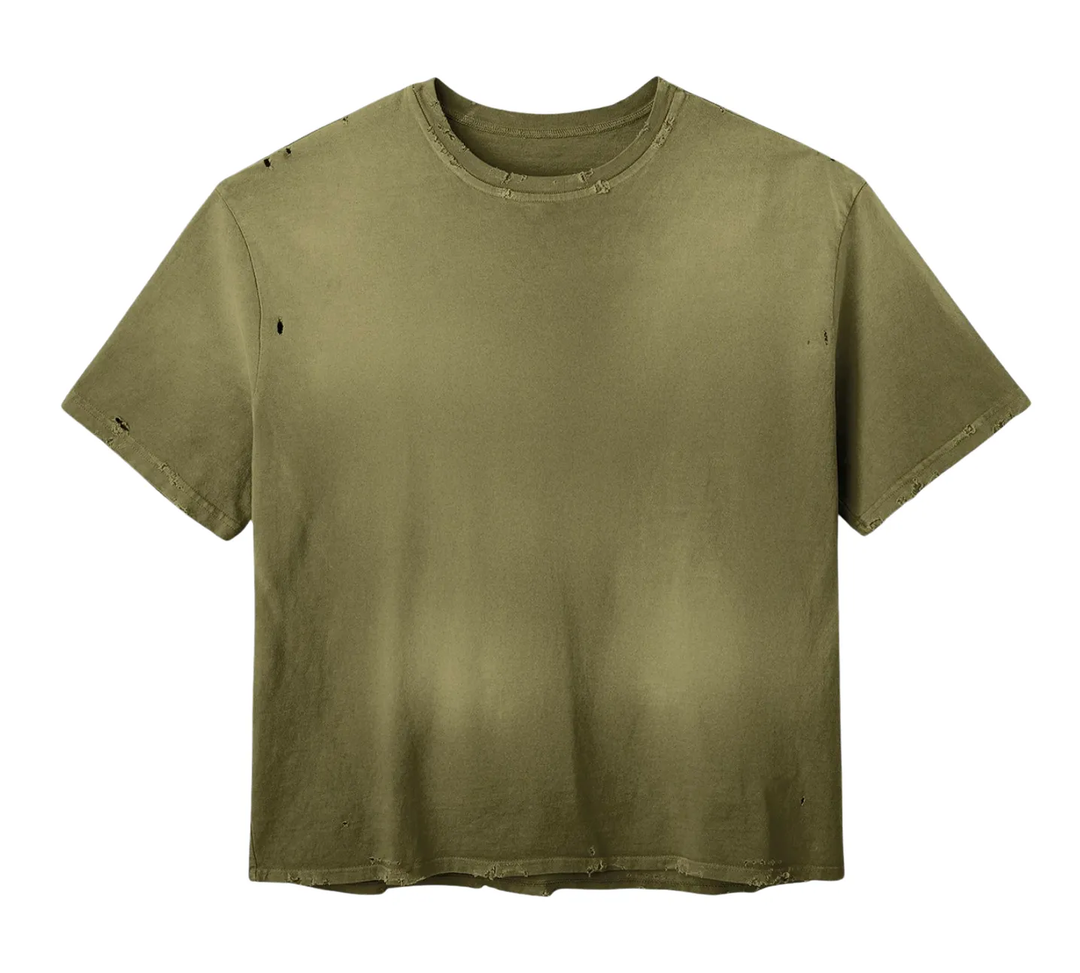 Gold+Vintage Gallery Raspberry Hills 'Military Green' Blank Tee