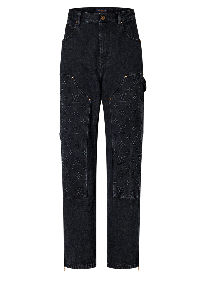 Louis Vuitton 'Black' Denim Carpenter Pants