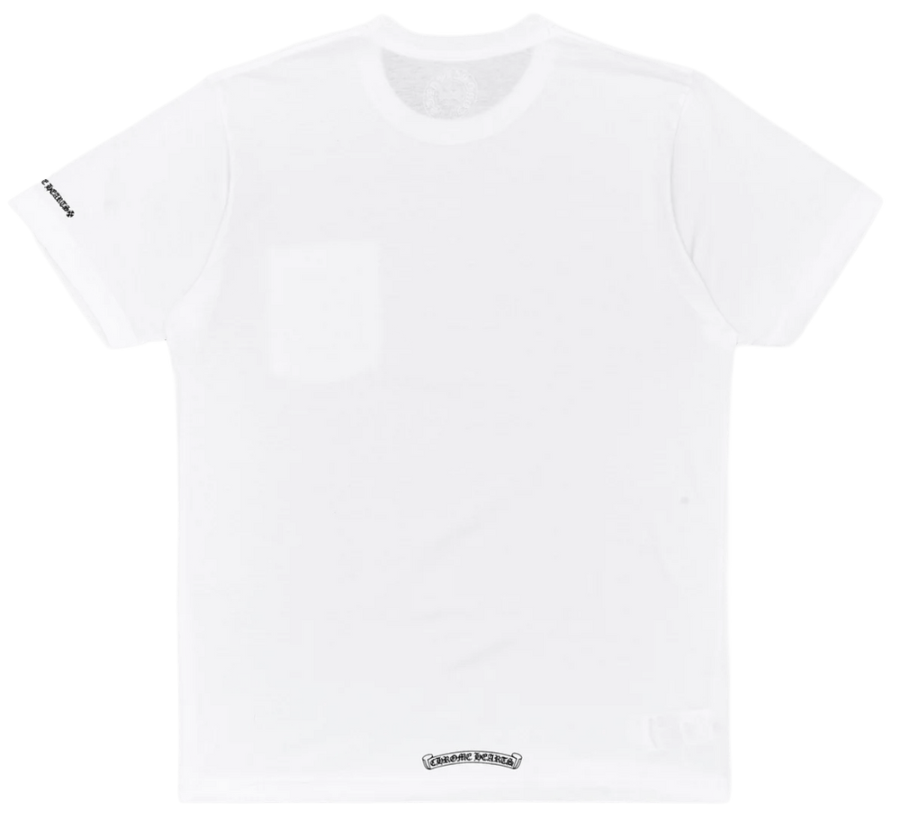Chrome Hearts 'Neck Logo Love You' White Pocket Tee