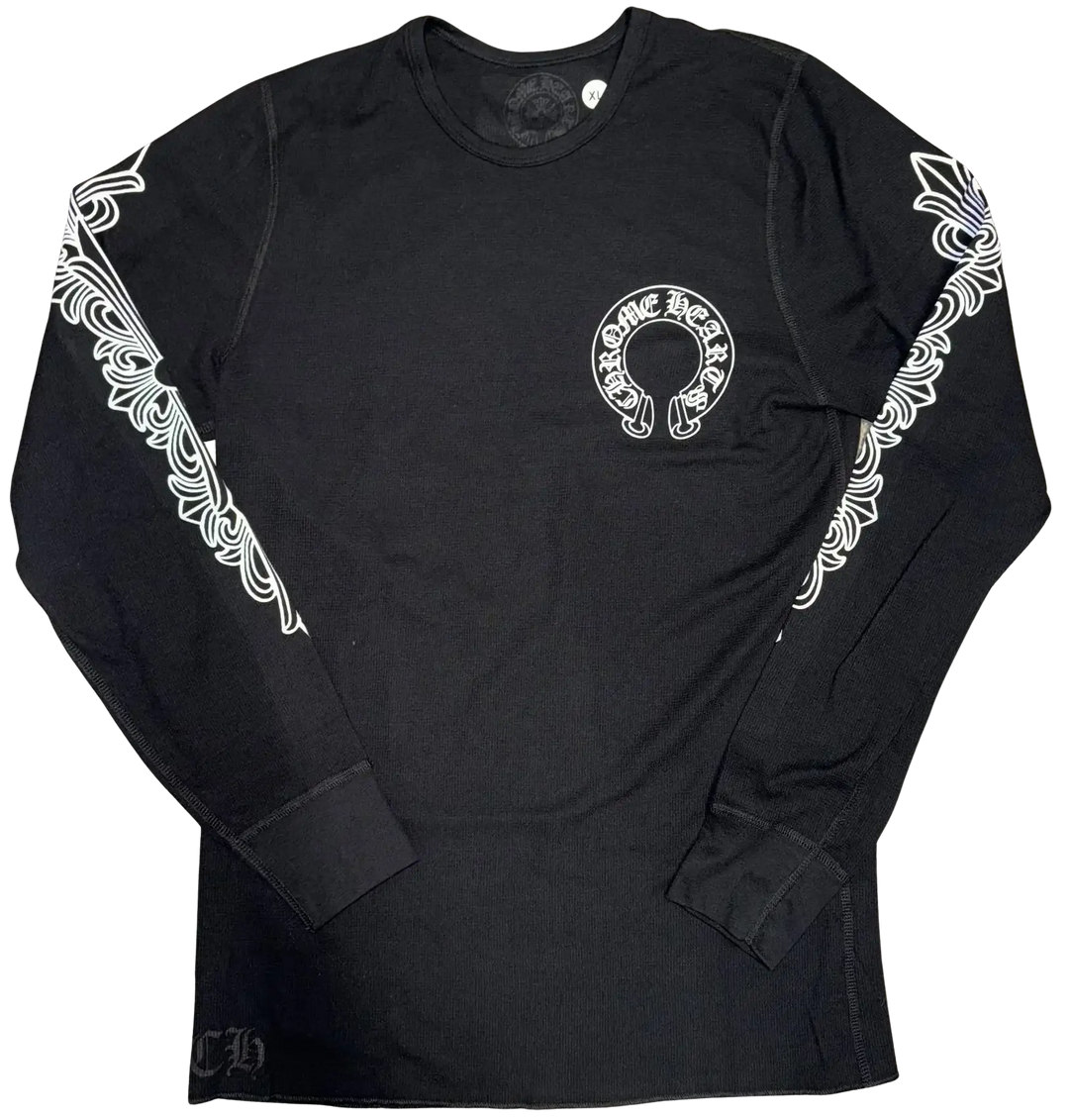 Chrome Hearts 'Black' Floral Thermal Shirt
