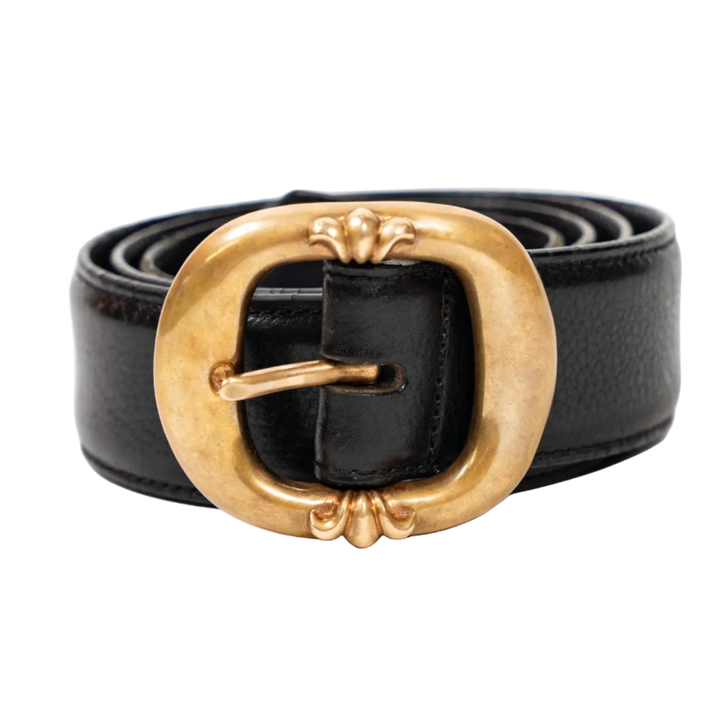 Chrome Hearts 'Gunslinger' Bronze Buckle Belt