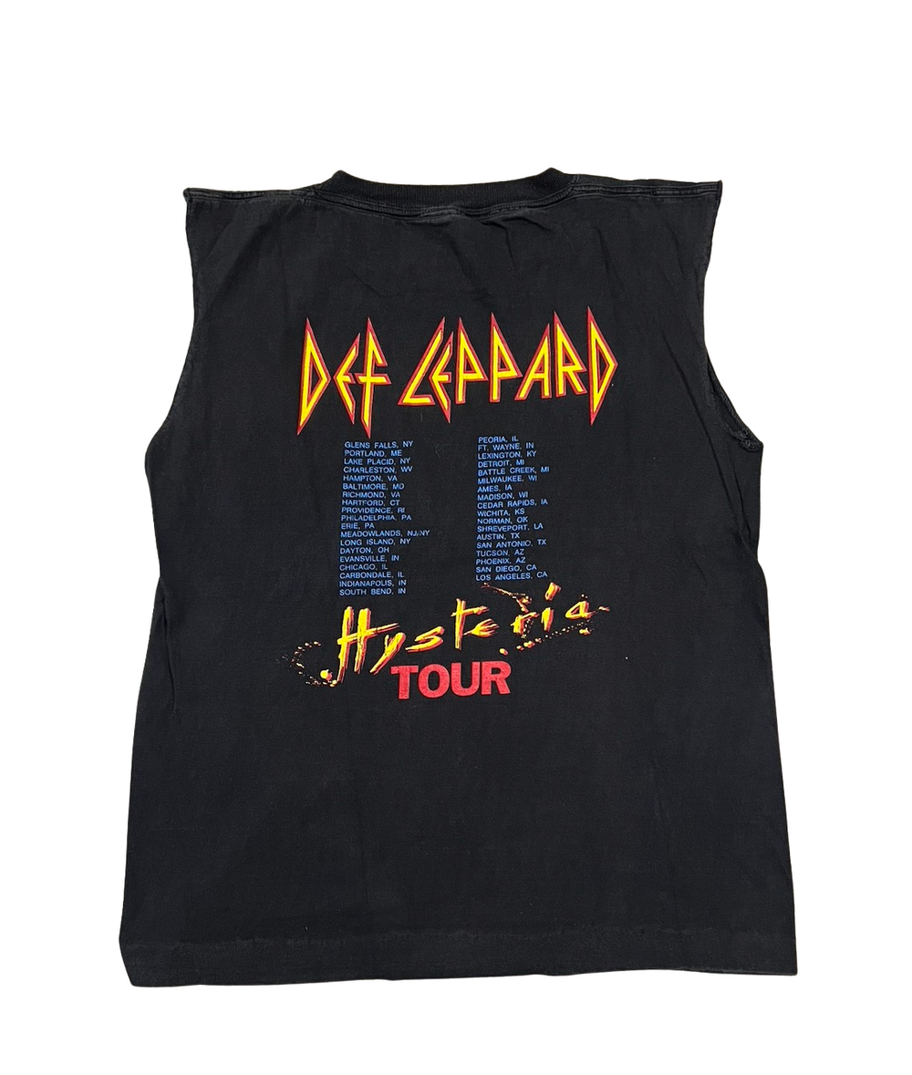 Def Leppard 'Hysteria' Vintage Cutoff