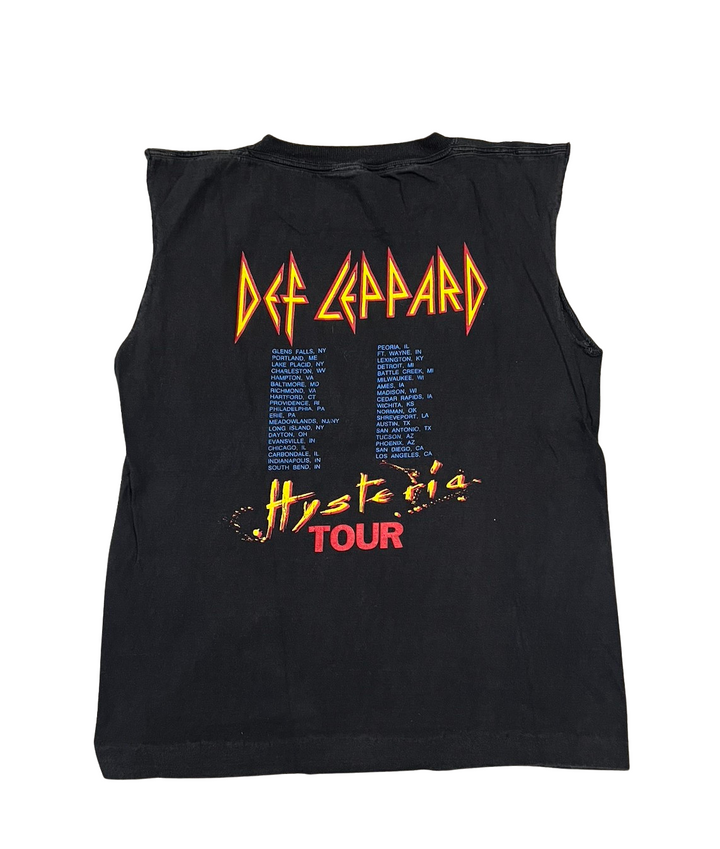 Def Leppard 'Hysteria' Vintage Cutoff