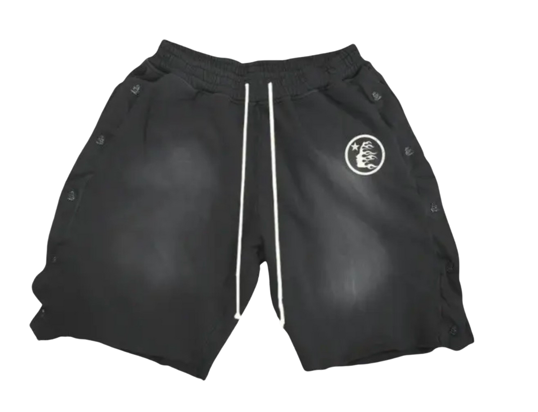 Hellstar Black Snap Shorts