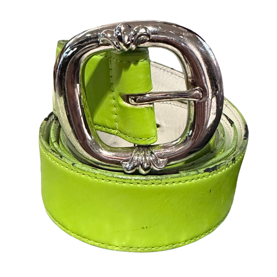 Chrome Hearts 'Lime Green' Gunslinger Belt