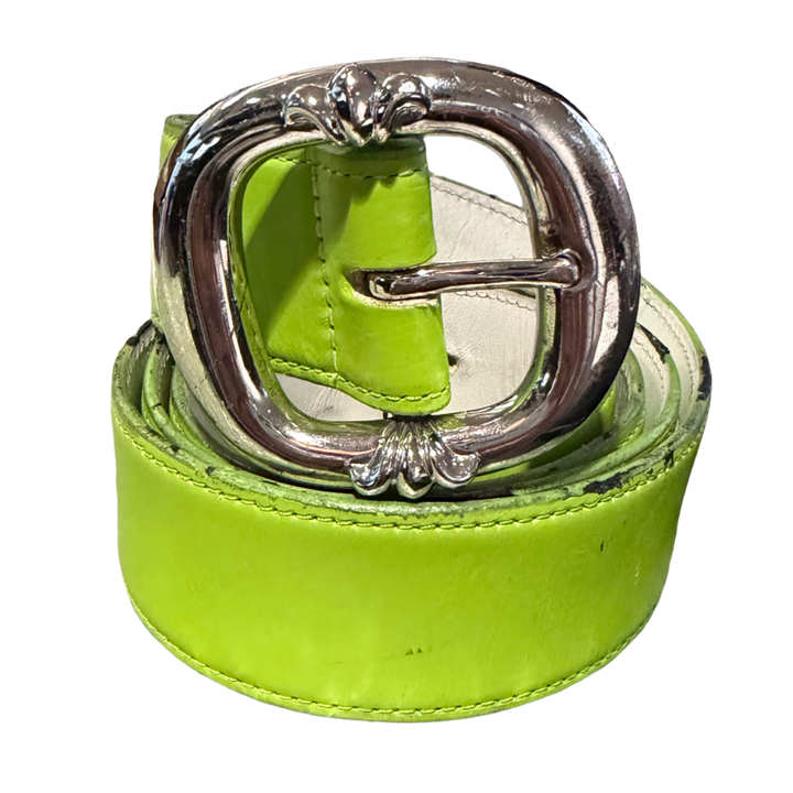 Chrome Hearts 'Lime Green' Gunslinger Belt
