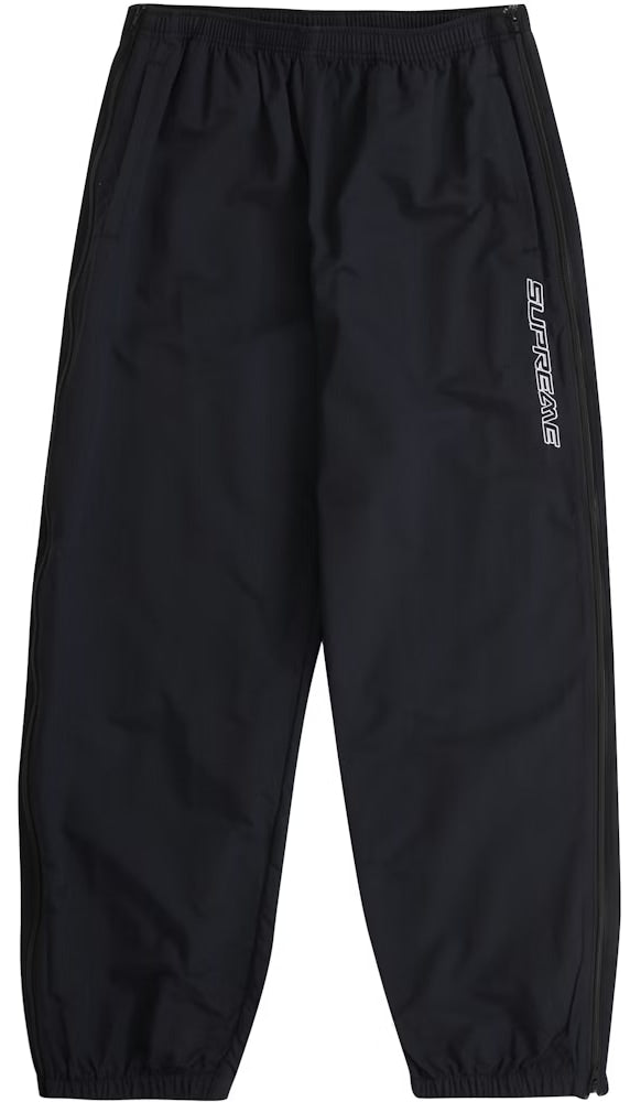 Supreme Full Zip Baggy Warm Up Pant Black