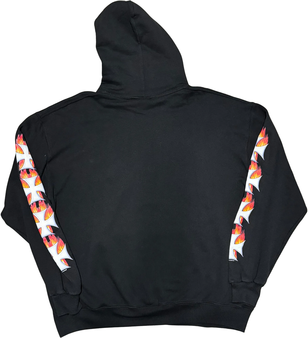 West Coast Choppers 'Flame Logo' Vintage Black Hoodie