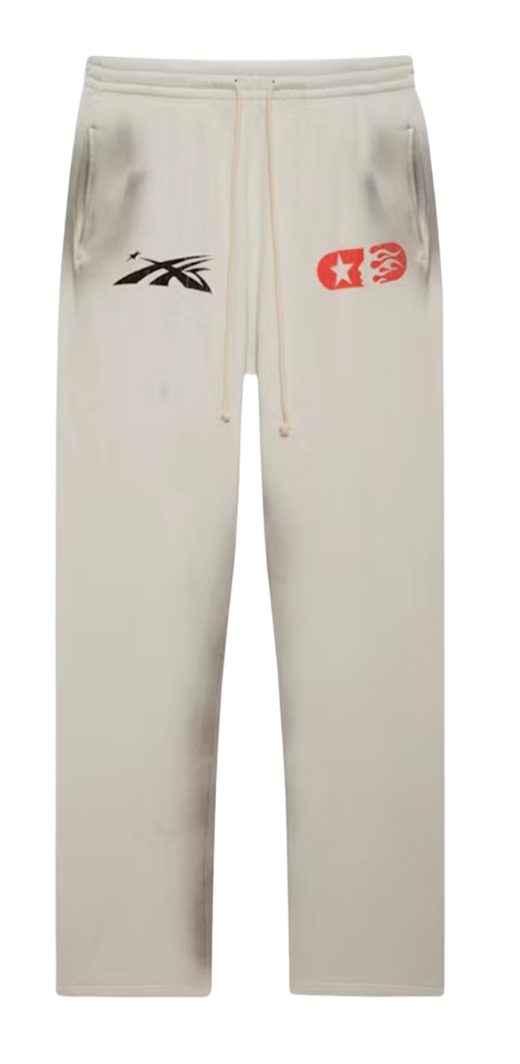 Hellstar 'If You Dont Like Us Beat Us' White Sweatpants