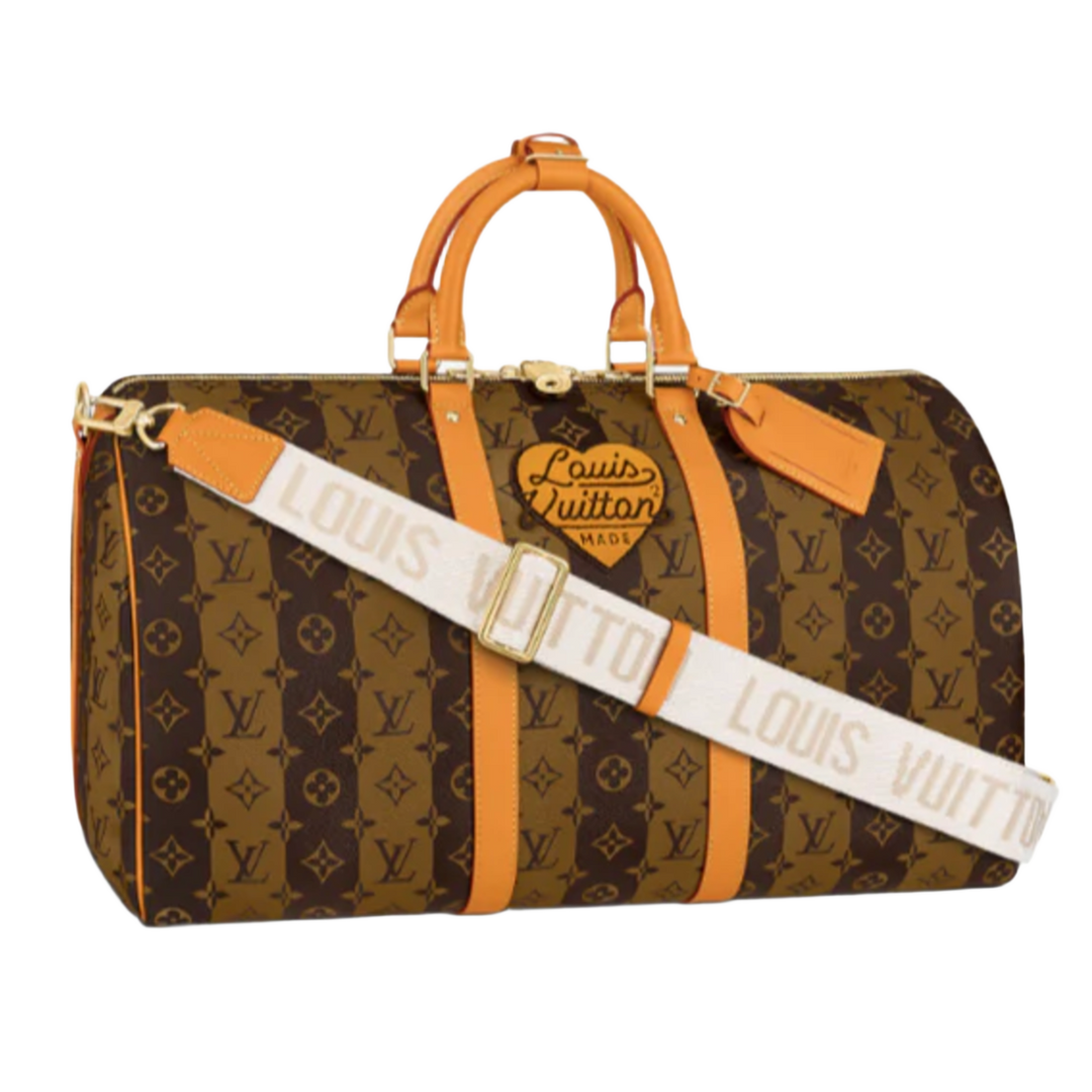 Louis Vuitton 'Nigo Monogram Stripe' Keepall Bandouliere 50 Duffle
