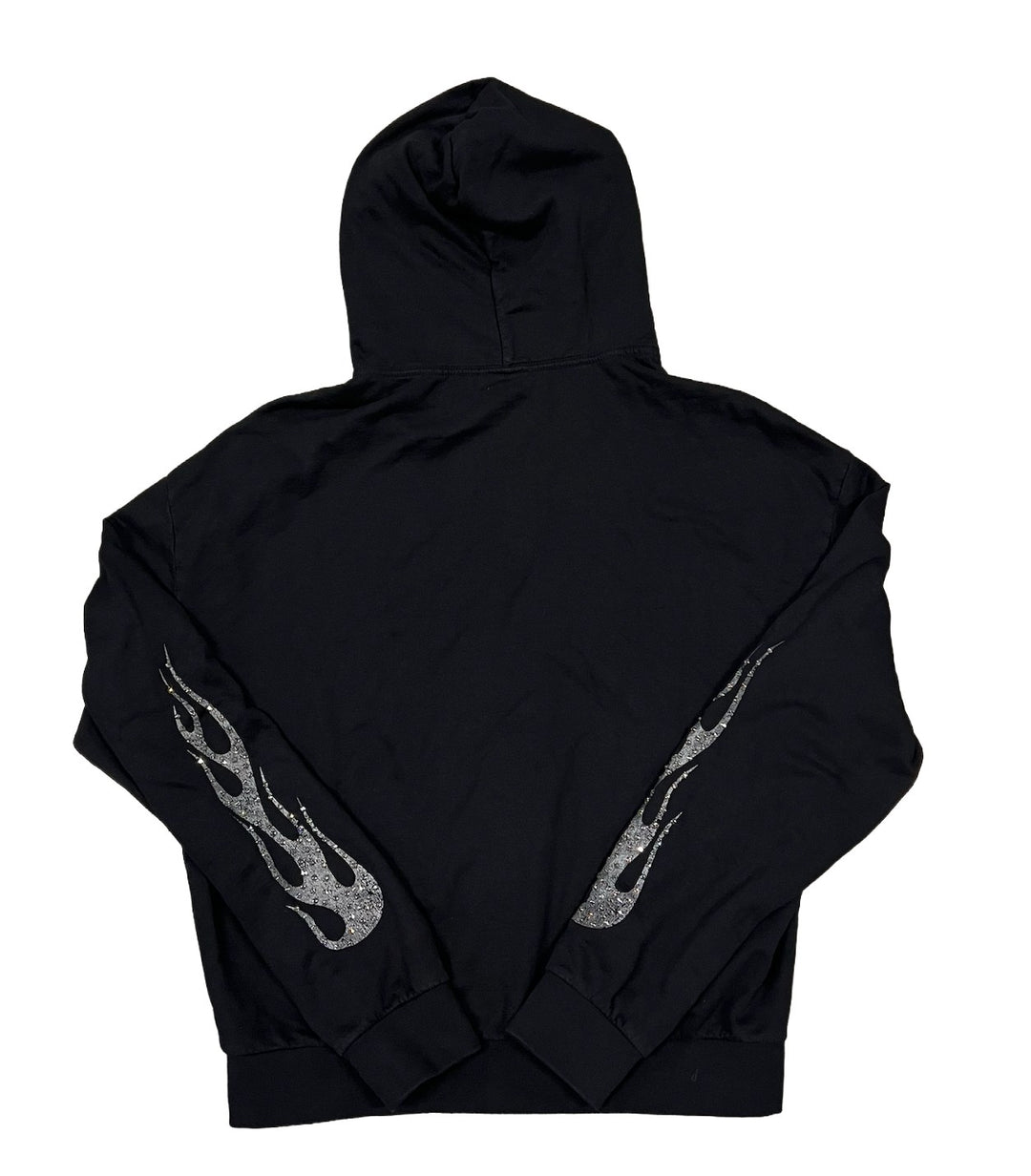 Bossi 'Grey Flame' Black Zip-Up