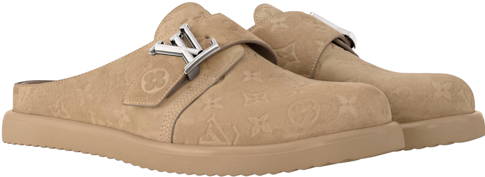 Louis Vuitton 'Easy Mule' Beige Slippers