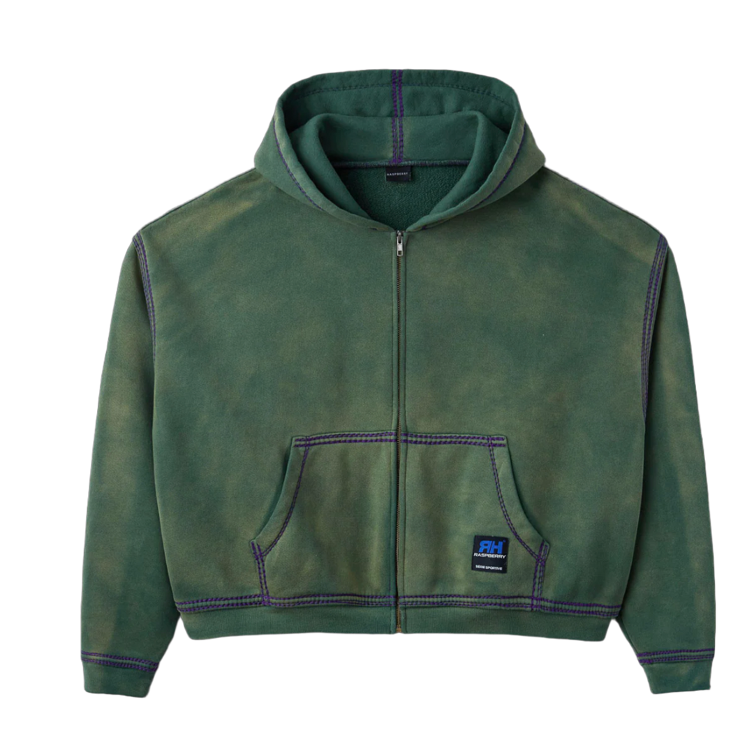 Gold+Vintage Gallery Raspberry Hills 'Skunk' Zip Up Hoodie