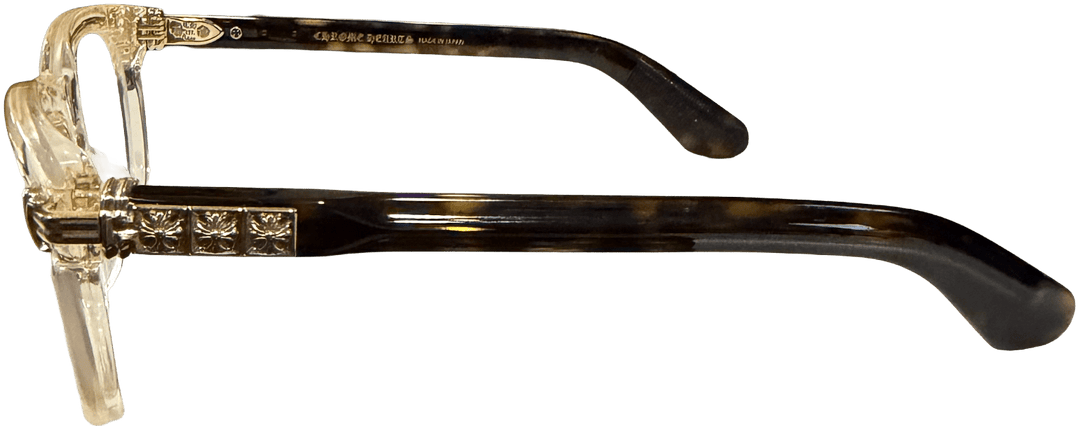 Chrome Hearts 'Smoke Show' Clear Turtoise Shell 18k Glasses